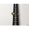 Image 5 : Gorgeous Vintage-Style 14K Yellow Gold Ring With Emerald Centerstone and Diamonds Size 9 - TW: 4.8g