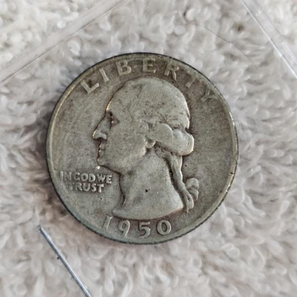 1950 90% Silver United States Washington Quarter AFV $.25