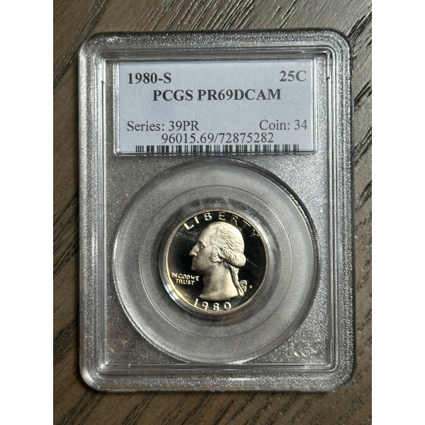 PCGS PR69 DCAM 1980-S Washington Quarter