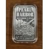 Image 1 : Rare Pearl Harbor One Pure Ounce .999 Fine Silver In Holder - Mint Condition