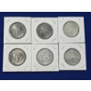 Image 5 : Lot of (6) Kennedy Half Dollar Coins (2) 1968-D, (3) 1971-D, 1967