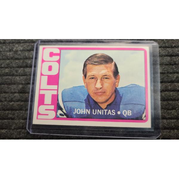 1972 Topps #165 John Unitas Colts Football Card