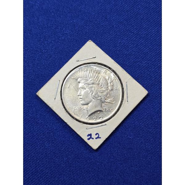 1922 Silver Peace Dollar, High-Grade, Nice Coin