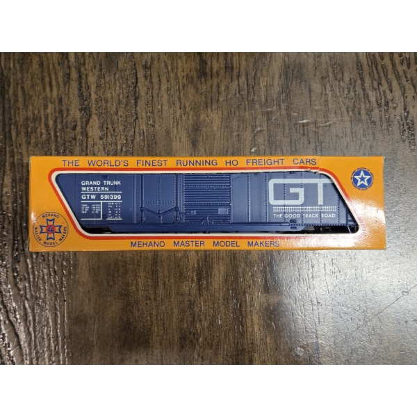 Mehano HO Scale Approximately 8'' Grand Trunk Western Box Car In Great Condition With Box