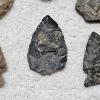 Image 7 : EARLY AMERICAN! Antique Assortment of Native American Stone Artifacts including Arrow/Spear Heads