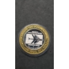 Image 1 : Limited Edition 1958 McCarren Airport Millennium Series G $10 Gaming Token With .999 Fine Silver 