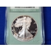 Image 2 : 2004-W Proof American Silver Eagle 1 oz Fine Silver Graded PR 70 DCAM by NTC - Sought After Coin! 