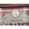 Image 7 : Framed "Strange But True" Lincoln and Kennedy Coin Collection Including 90% & 40% Silver Half Dollar