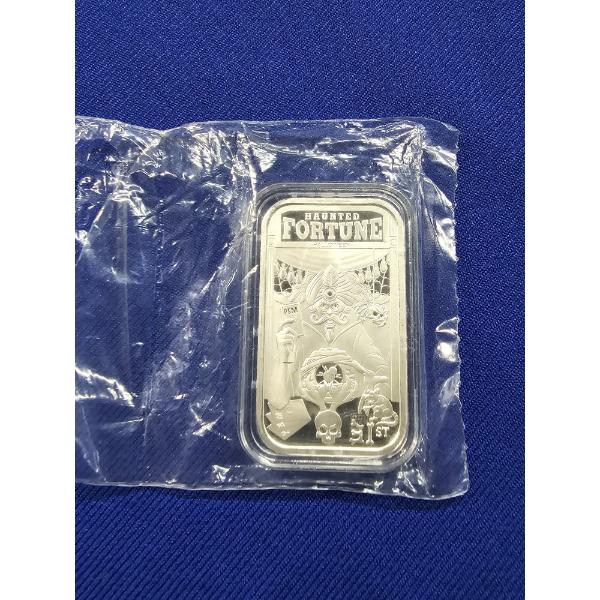 Haunted Halloween Fortune Teller 1 oz .999 Fine Silver Bar - Postal Express Mint