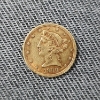 Image 1 : 1900 United States Five Dollar Gold Coin ~ AGW: 0.2419oz ~ Only 1,405,500 Minted