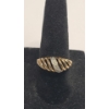 Image 1 : Women's 10K Yellow Gold Diamond Croissant Cocktail Ring - Size 6.5 - Weight: 2.2g