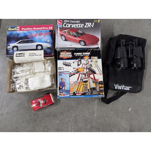 Vintage Items Including Boxed Models, Vivitar Binoculars, & More - No Shipping