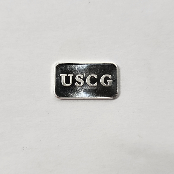 Extremely Rare USCG Silver 1 Gram .999 Fine Pure Silver Troy Oz Bar - Low Production Bar