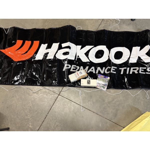 Whakook Performance Tires Large Banner - Craftsman car with Pliers inside - Classic Customs Corvette