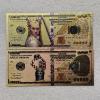 Image 1 : Two 24k Gold Foil Plated Novelty Banknotes featuring Lady Galadriel and Larry Bird