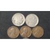 Image 2 : United States Unknown Year Buffalo Nickels & Assorted Lincoln Wheat Cents - $0.14
