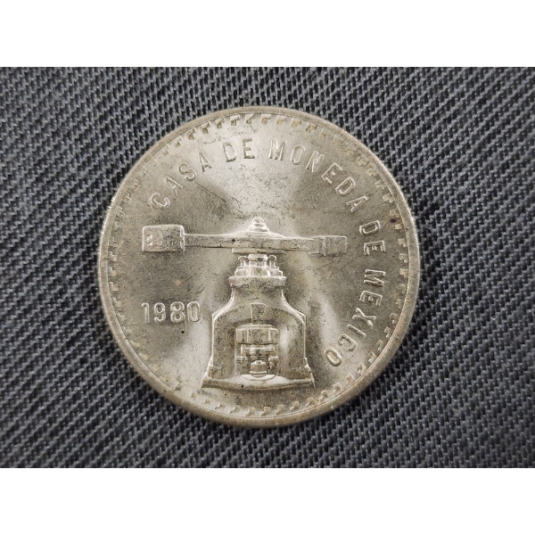 1980 Sterling Silver 1 Troy Ounce Actual Silver Weight Mexico Estados Unidos Mexicanos Onza 