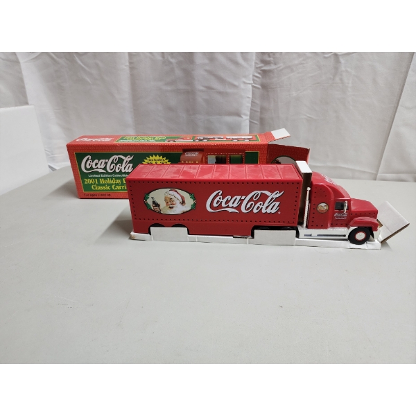 2001 Coca Cola Holiday Dual Classic Carrier Including 2 Classic Thunderbirds - Like New in Box