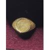 Image 7 : 1949 9ct Saint George & Dragon Medallion Ring - Size 7 - Weight: 1.8g