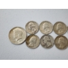 Image 2 : 1964 Kennedy Silver Half Dollar and Assorted Years Silver Washington Quarters FV: $2.50