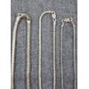 Image 2 : Three Sterling Silver Necklaces With Two Sterling Silver Pendants ~ Total Weight 20.4 Grams