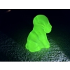 Image 1 : Degenhart Dogs - Dark Blue/Green - Adorable Uranium Glass Dog Figurine - ~2.5 inches 