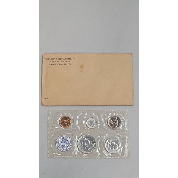 1959 United States Mint Proof Coin Set 