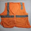 Image 5 : Orange Reflective Vest With Four Buckles And Hard Hat