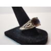 Image 1 : Sterling Silver Ring With Large Chocolate Topaz Style Gemstone - Size 8 - TW: 7.5g