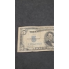 Image 2 : Series 1934 C $5 Blue Seal Silver Certificate With Julian & Snyder Signatures - Face Value: $5.00