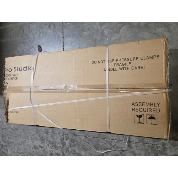 Brand New Pro Studio Audio Rack, Includes Sony Receiver, DVD Changer, 2 Speakers And 3 Piece Surroun