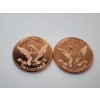 Image 4 : 2 - Twin Towers 9-11" We Shall Never Forget" - .999 Fine Copper 1 AVDP Ounce Coins - Mint Cond. 