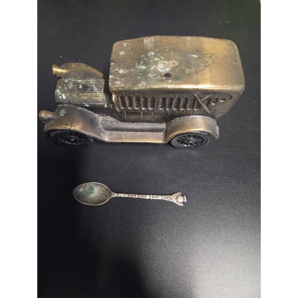 Banthrico Metal Bank And Small Collector Spoon
