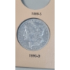 Image 6 : (4) 90% Silver Morgan Silver Dollars 1889, 1889-O, 1890 & 1890-O