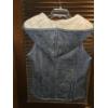 Image 2 : UGG Australia Size Medium Blue Leather Shearling Lined Vest Like New! Very Warm 