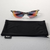 Image 1 : Vintage Oakley Wire Sunglasses 57-18 Polished Chrome Fire Iridium w/ Microfiber Bag