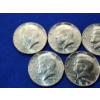 Image 2 : x5 Assorted Years Kennedy Half Dollars 40% Silver Face Value $2.50