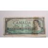 Image 2 : (2) 1954 Issue $1 Canadian Bank Notes 