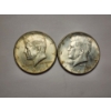 Image 1 : Two 90% Silver Kennedy Half Dollars - $1.00 Face Value