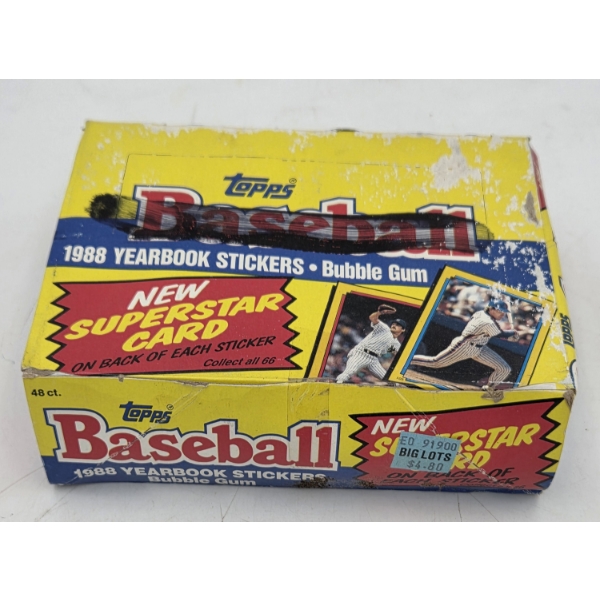 1988 Unopened 48 Count Topps Baseball Cards
