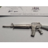 Image 2 : 2024 Handcrafted Investment Caster 7.6g .999 Pure Silver Miniature M16 Rifle With COA