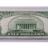 Image 7 : Crisp U.S 1934 A $5 Silver Certificate With Julian And Morgenthau Signatures In Protective Sleeve