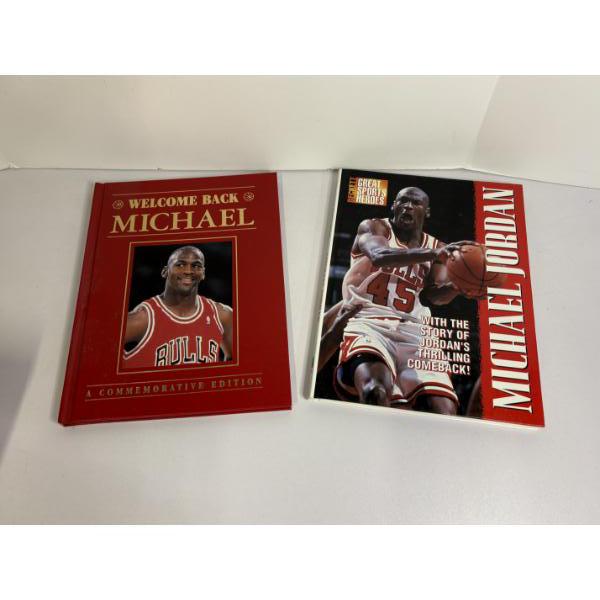 Michael Jordan Books (2) - Welcome Back Michael Jordan - Great Sports Heroes 