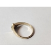 Image 3 : 14K Yellow Gold Ring with Heart-Shaped Setting - Size 7.5 - TW: 2.9g