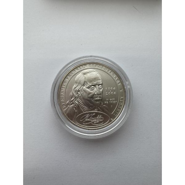2006 P "Uncirculated" Founding Father Silver Dollar- 2006 Benjamin Franklin Commemorative Coin