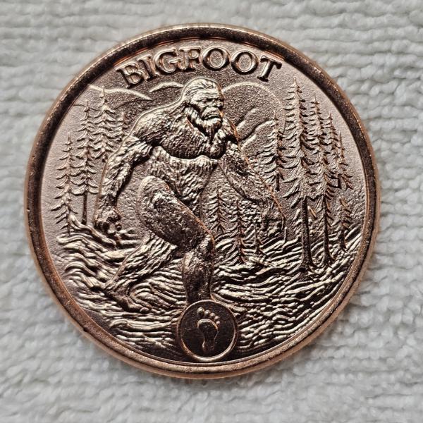 Tales of Old: Bigfoot 1 Ounce .999 Fine Copper Round Coin - Incredible Piece