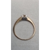 Image 6 : 14K Yellow Gold Engagement Ring With Diamond - Size 9 - Weight: 1.7g