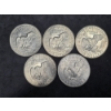Image 2 : (5) Eisenhower Dollars