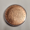 Image 1 : 5 Ounce AVP .999 Fine Copper Incuse Indian Copper Round in Capsule