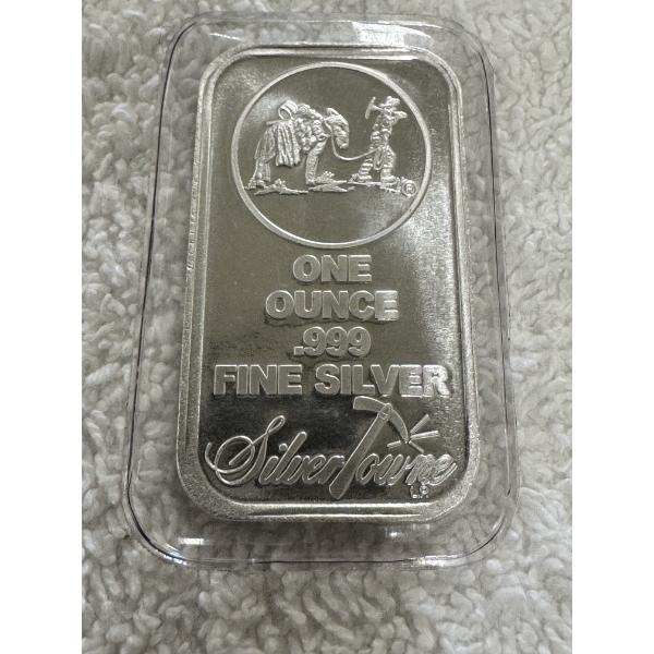 Silver Towne Mint One Troy Ounce .999 Fine Silver Bar - Mint Condition